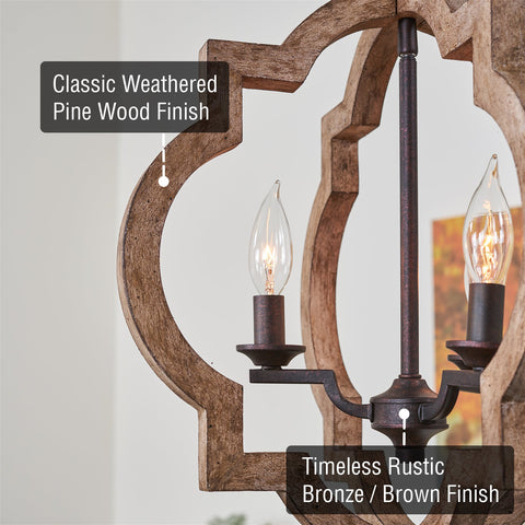 Roman 18" 3-Light Farmhouse Pendant Light