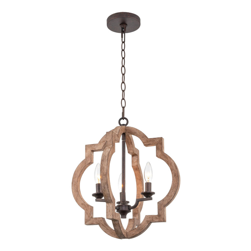 Roman 18" 3-Light Farmhouse Pendant Light