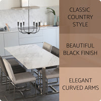 Beaux 26" 6-Light Modern Chandelier