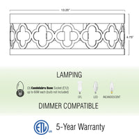 Sutton 13" 2-Light Modern Flush Mount Ceiling Light