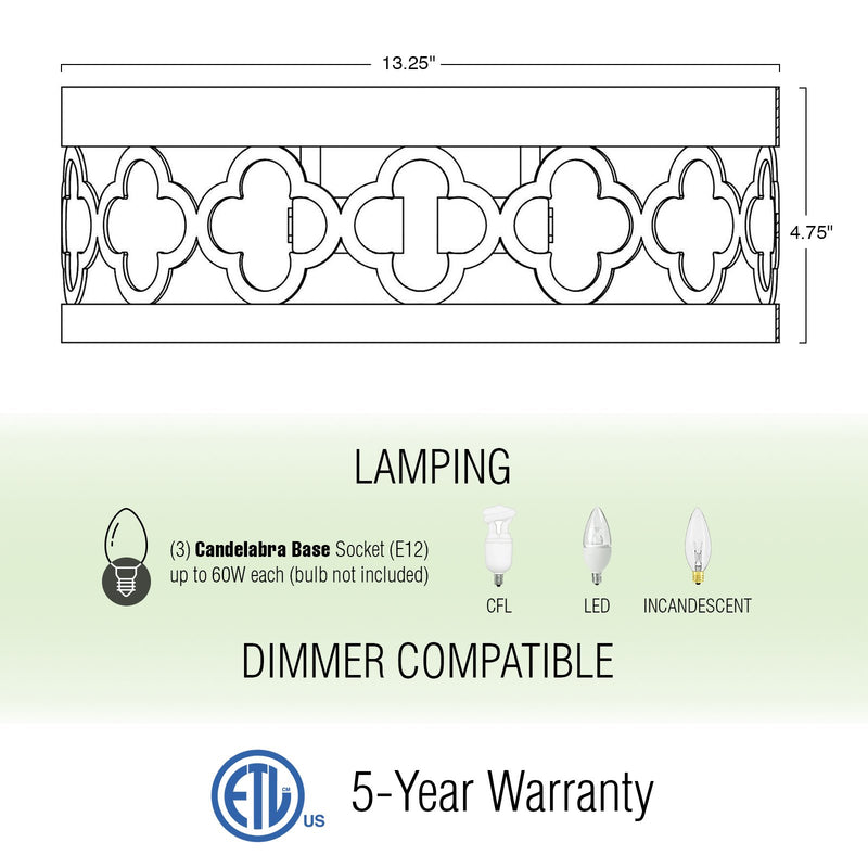 Sutton 13" 2-Light Modern Flush Mount Ceiling Light