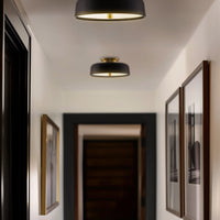 Gianna 12" 2-Light Modern Semi Flush Mount Ceiling Light