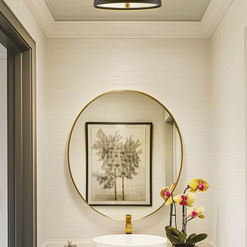 Gianna 12" 2-Light Modern Semi Flush Mount Ceiling Light