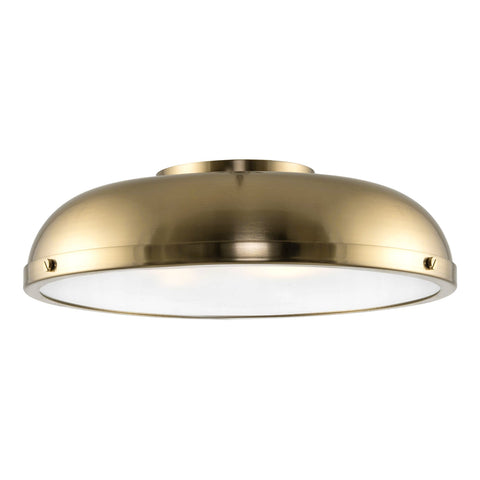 Alston 14" 3-Light Modern Semi Flush Mount Close to Ceiling Light
