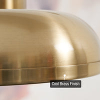 Alston 14" 3-Light Modern Semi Flush Mount Close to Ceiling Light