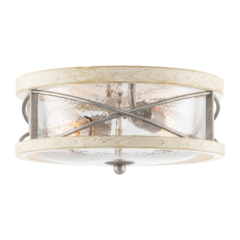 Blaylock 13" 2-Light Modern Farmhouse Flush Mount Ceiling Light