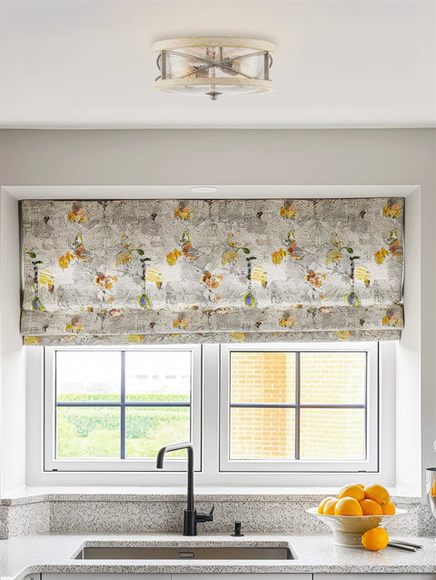 Blaylock 13" 2-Light Modern Farmhouse Flush Mount Ceiling Light