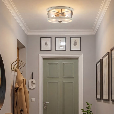 Blaylock 13" 2-Light Modern Farmhouse Flush Mount Ceiling Light