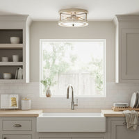 Blaylock 13" 2-Light Modern Farmhouse Flush Mount Ceiling Light