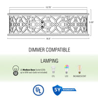 Blaylock 13" 2-Light Modern Farmhouse Flush Mount Ceiling Light