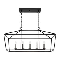 Burke 40" 5-Light Large Modern Lantern Island Light