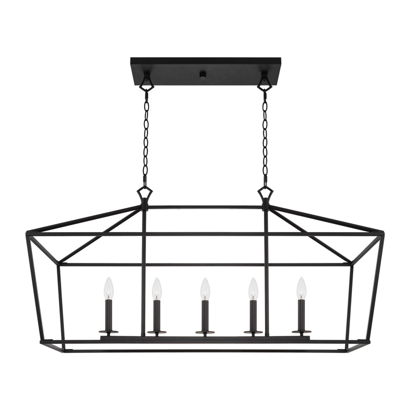 Burke 40" 5-Light Large Modern Lantern Island Light