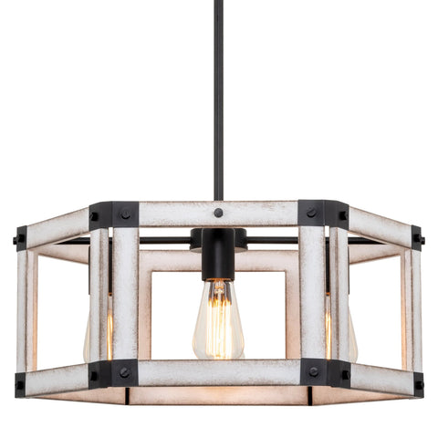 Dalton 20" 4-Light Modern Farmhouse Geometric Chandelier