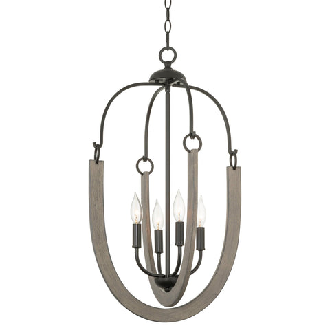 Daphne 28" 4-Light Farmhouse Pendant Light