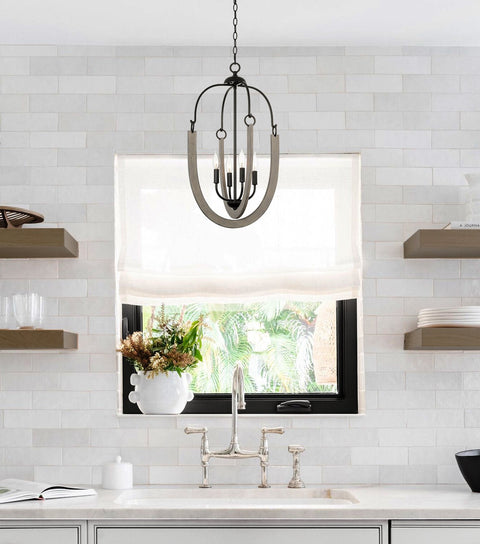 Daphne 28" 4-Light Farmhouse Pendant Light