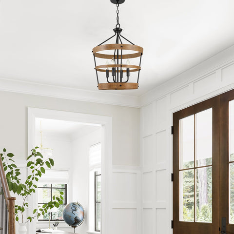 Bowen 21" 4-Light Modern Farmhouse Pendant Chandelier