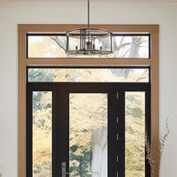 Vista 23" 4-Light Modern Farmhouse Drum Pendant Light