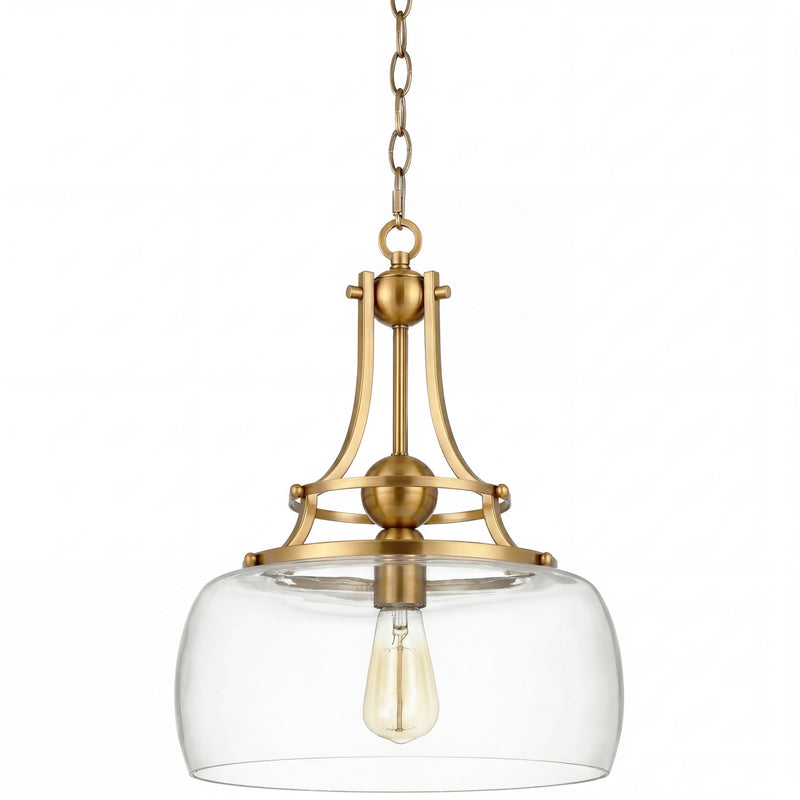 Kira Home Royale 14" Modern Schoolhouse Pendant Light for Kitchen Island