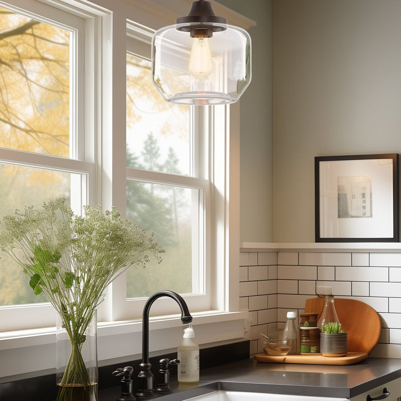 Maia 10" Modern Farmhouse Pendant Light