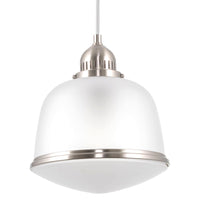 Alina 12" White Pendant Light