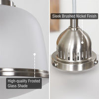 Alina 12" White Pendant Light