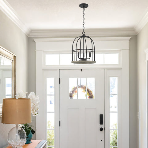 Enslow 17" 3-Light Farmhouse Pendant Light