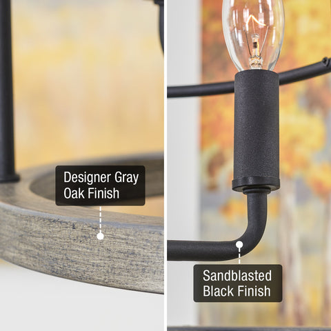 Enslow 17" 3-Light Farmhouse Pendant Light