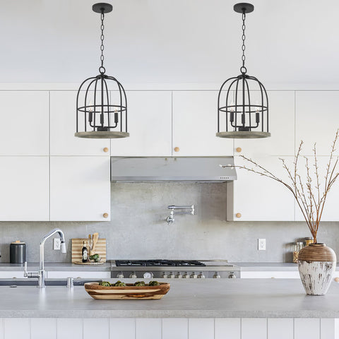 Enslow 17" 3-Light Farmhouse Pendant Light