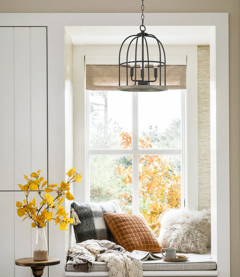 Enslow 17" 3-Light Farmhouse Pendant Light