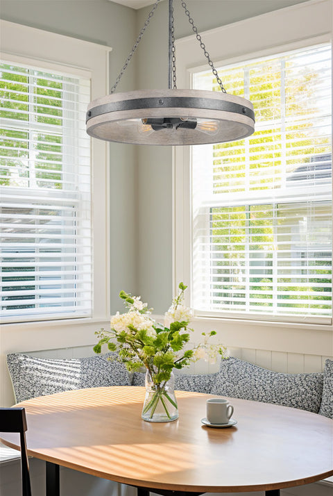 Montrose 22" 4-Light Farmhouse Pendant Light
