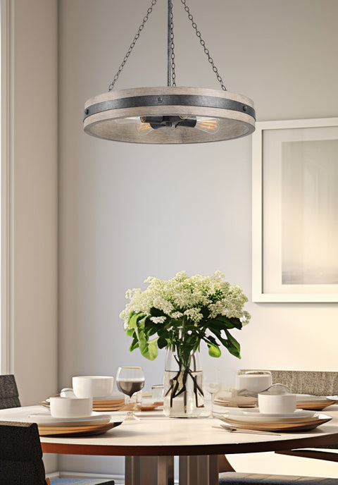 Montrose 22" 4-Light Farmhouse Pendant Light