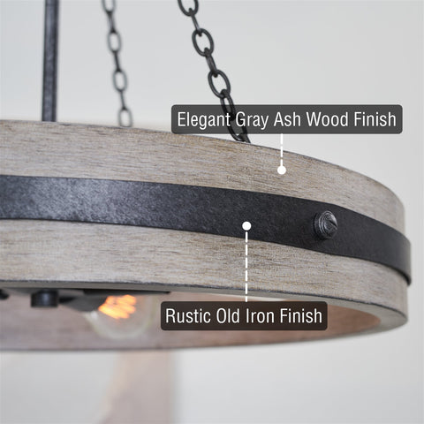 Montrose 22" 4-Light Farmhouse Pendant Light