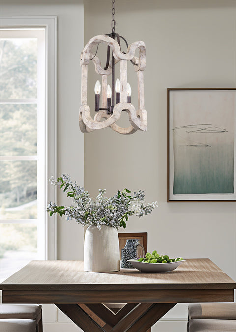 Vesta 22" 4-Light Farmhouse Pendant Light