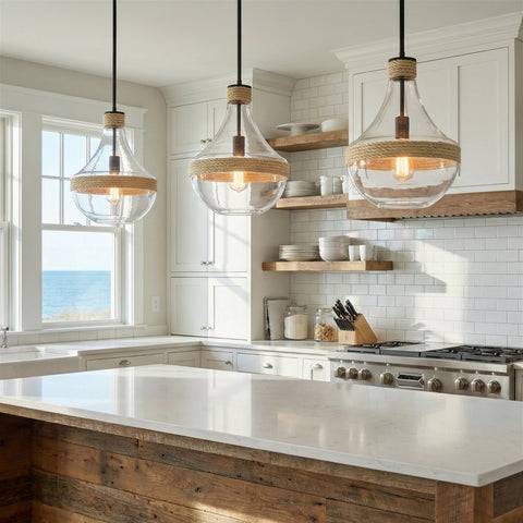 Kira Home Abby 16" Large Modern Vase Kitchen Island Pendant Light
