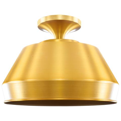 Baldwin 14" Industrial Farmhouse Semi Flush Mount Ceiling Light