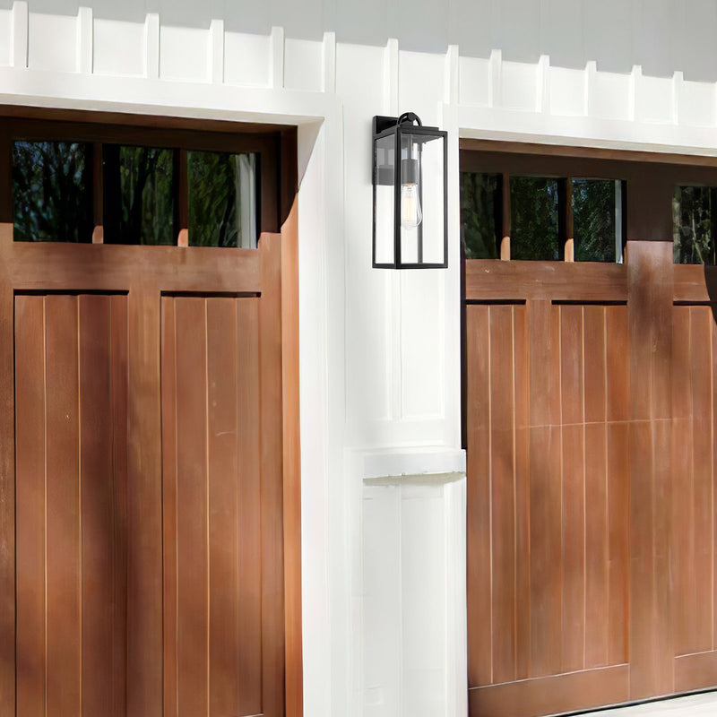 Damon 16"  Industrial Farmhouse Weather Resistant Outdoor Wall Sconce