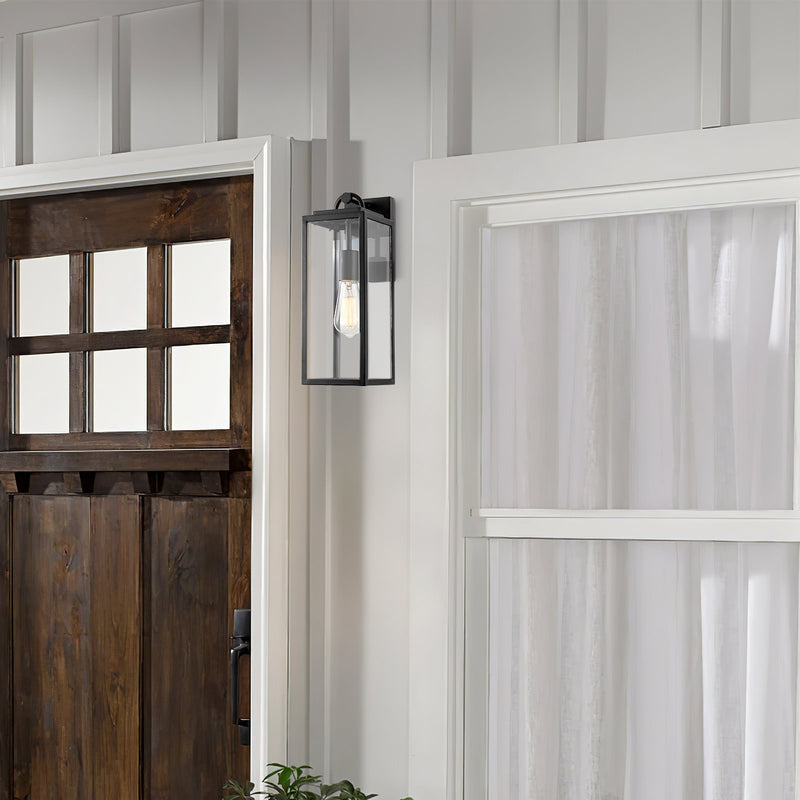 Damon 16"  Industrial Farmhouse Weather Resistant Outdoor Wall Sconce