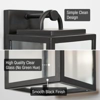 Damon 16"  Industrial Farmhouse Weather Resistant Outdoor Wall Sconce