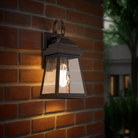 Barton 16" Industrial Farmhouse Outdoor Weather Resistant Wall Sconce
