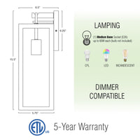 Townsend 16" Industrial Farmhouse Weather Resistant Outdoor Wall Sconce