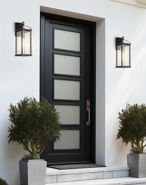 Bedford 16" Industrial Farmhouse Weather Resistant Outdoor Wall Sconce