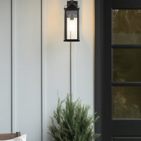 Bedford 16" Industrial Farmhouse Weather Resistant Outdoor Wall Sconce