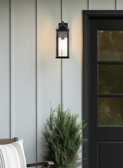 Bedford 16" Industrial Farmhouse Weather Resistant Outdoor Wall Sconce