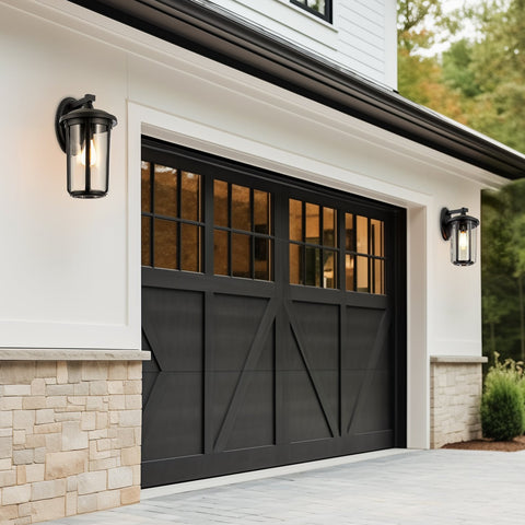Mercer 17" Large Modern Farmhouse Weather Resistant Outdoor Wall Sconce