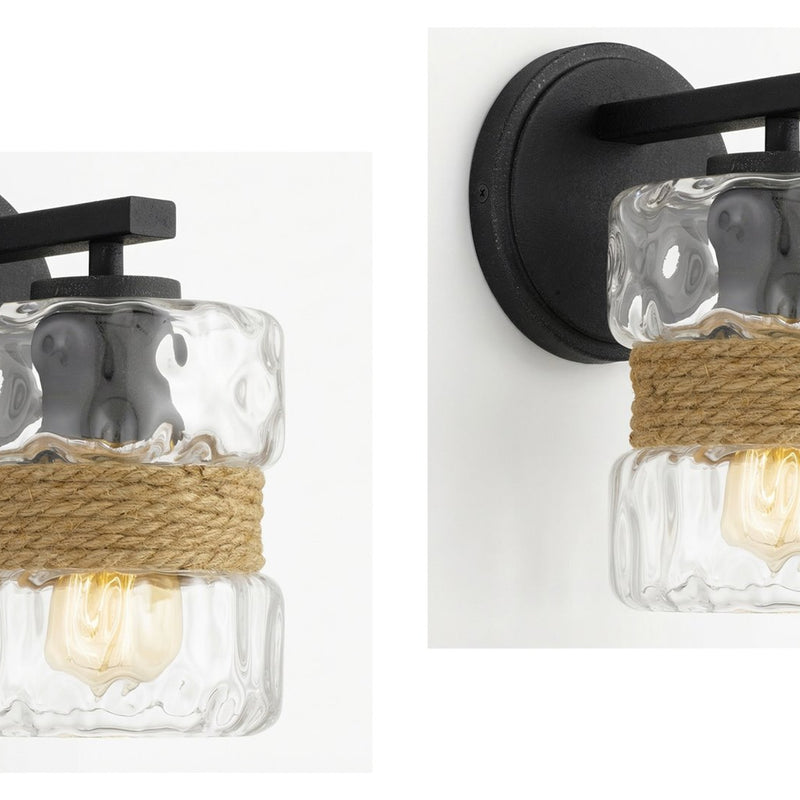 Kira Home Sage 10" Farmhouse Industrial Wall Sconce for Bathroom Vanity, Pack of 2