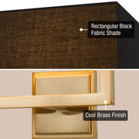 Haven 16" 2-Light Modern Wall Sconce