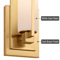 Kira Home Faro 15" Modern Wall Sconce Light for Bathroom Vanity