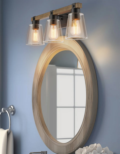 Asher 23" 3-Light Farmhouse Vanity / Bathroom Light