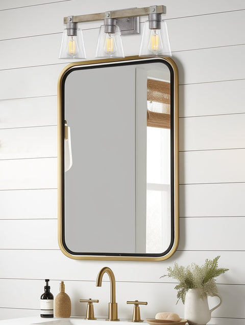 Asher 23" 3-Light Farmhouse Vanity / Bathroom Light