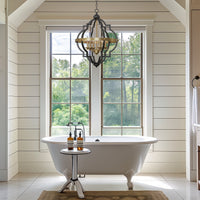 Capistrano 28" 6-Light Rustic Farmhouse Chandelier